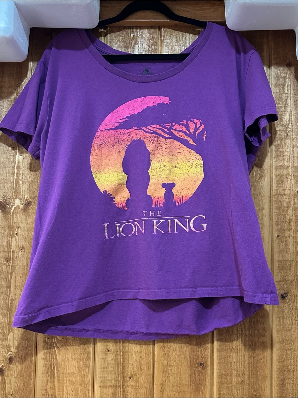 Disney Store Authentic The Lion King Mufasa & Simba Womens Shirt Size 2XL